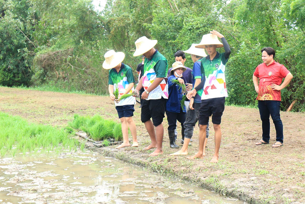 ร่วมกิจกรรมโครงการส่งเสริมการรู้เกษตรทฤษฎีใหม่เพื่อการดำรงชีวิต