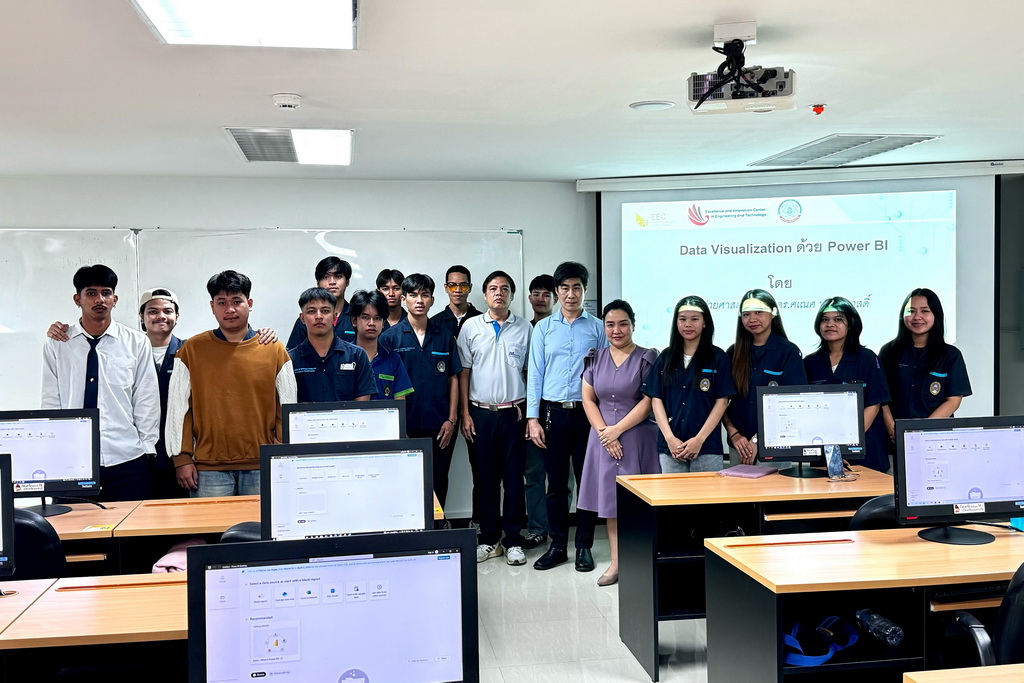 โครงการอบรมเชิงปฏิบัติการ การวิเคราะห์ข้อมูลเเละออกแบบเเด็ชบอร์ดสำหรับงานอุตสาหกรรม