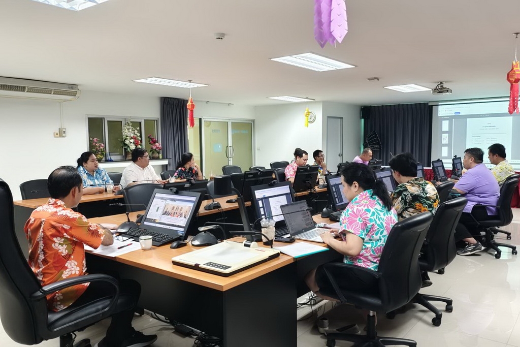ประชุมหารือเพื่อหาเเนวทางปฏิบัติร่วมกันเกี่ยวกับหลักฐานเอกสารเเนบ เพื่อประกอบการพิจารณาประเมินผลปฏิบัติราชการในรอบปี 1/68 สายวิชาการ